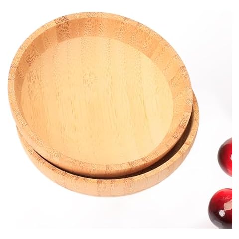 ZTHapwa Bamboo Snack Bowls Cover