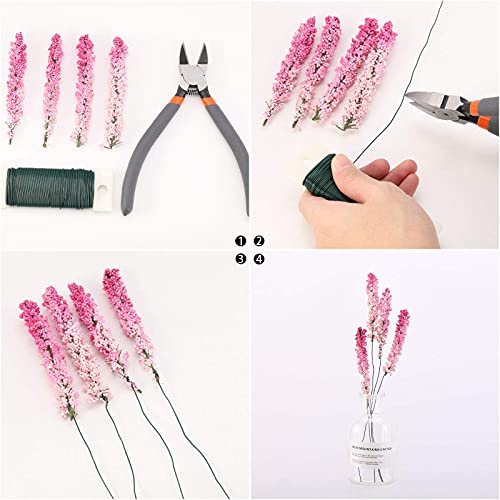 50 Yards 22 Gauge Green Paddle Wire With 1Pcs 6 In Wire Cutting Pliers For Crafts, Christmas Wreaths Tree, Garland And Floral Flower Arrangements #TOP1