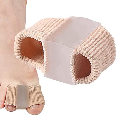 Povanjer Zehentrenner, 2 Kreise Zehenkorrektor für Damen Herren, Gel-Spreizer Korrigieren Sie krumme Zehen, Entlastungspolster für große Zehen und zweite Zehen für Hallux Valgus, Yoga