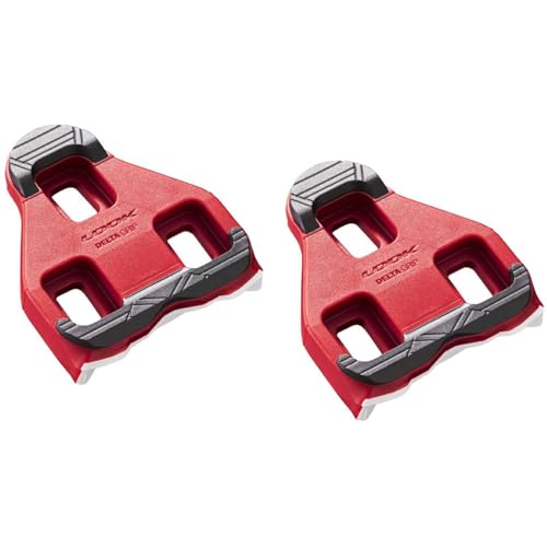 Look Cycle – Delta Indoor/Fitness Cycling Cleats – Anti-Slip Surface - Compatible with Standard Look Delta Style (Not KEO) Pedals - Black – Red