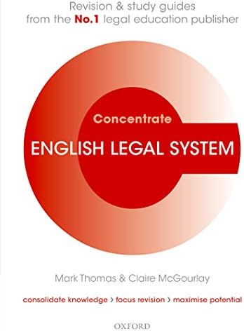 English Legal System Concentrate: Law Revision and Study Guide