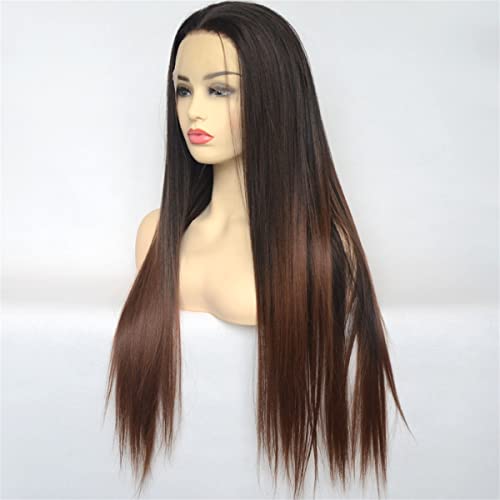 Perruques synthétiques mélangées pour masquer la perte de cheveux volume 28 pouces