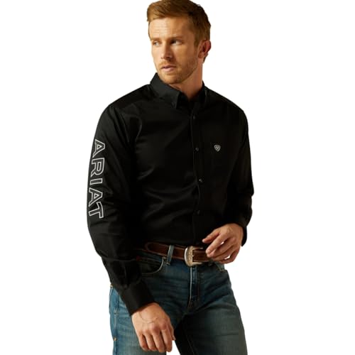 Ariat Men's Black & Grey Team Logo Shirt