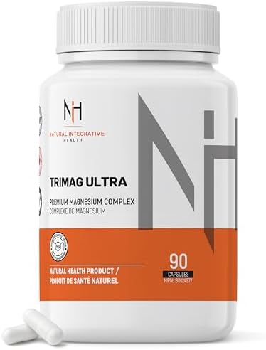 NIH - Triple Magnesium Complex Supplement 90 Caps - High Potency Magnesium Glycinate, Taurate, Malate, Taurine & Vitamin B6 - Oxide Free, No Fillers