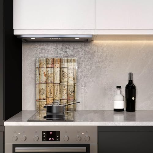 Planche de cuisson Wallfluent 40x52cm | Grand protège-plaque de cuisson en verre résistant - 4