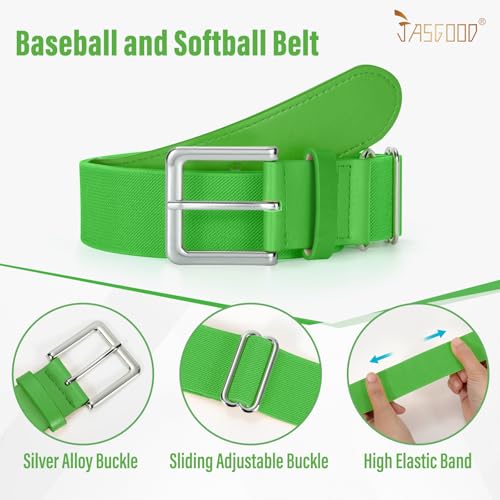 Image of Baseball Socks and Belt for Youth Adult Softball Socks Combo Elastic Waist Belt for Men Kids Boys Girls Women JASGOOD