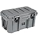SR-50 Crossover Overland Cargo Case, Equipment Hard Case, Roto Molded, Stackable with Pad-Lock Hasp, Strap Mountable, TSA Standard, IPX4 Rated, 50 Liters (Gray)
