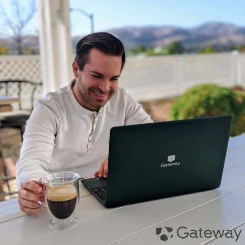 Gateway 15.6" Fhd Ultra Slim Budget Notebook, Intel Pentium Processor(4-Core, Up To 3.1 Ghz), 4Gb Ram, 128Gb Storage, Precision Touchpad, Hdmi, Type-C Windows 10S, Microsoft 365 1 Year, Charcoal Black #TOP6