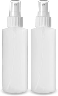 ljdeals Plastic Spray Bottles, Fine Mist 4 oz, Refillable, Reusable Empty Bottles for Household Use, Essential Oils, Perfu...