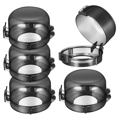 QUMIIRITY 5Pcs Stove Knob Safety Covers Adhesive Gas Knob Protectors for Childproofing Durable Caps for Oven Gas Stove Knobs Proofing