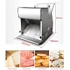 Electric Bread Cutting Machine - 31Pcs Slices, 12Mm Thickness, 304 Stainless Steel Commercial Toast Bread Slicer with Adjustable Inlet & Outlet