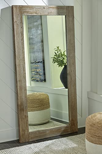 Signature Design By Ashley Waltleigh Vintage 72" Floor Mirror, Brown #TOP1