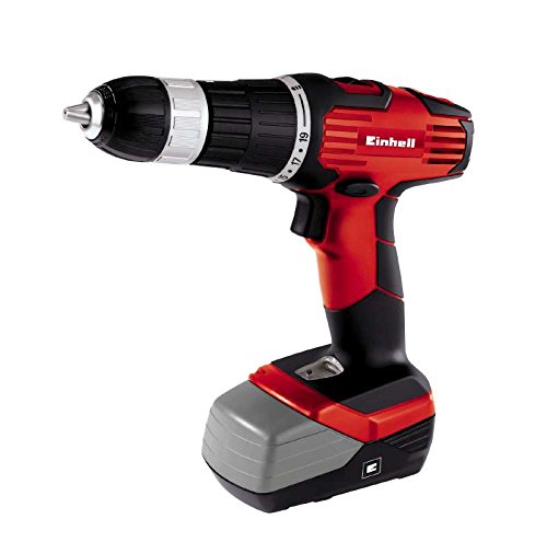 Einhell TH-CD 18-2 - Taladro sin cable percutor (incluye maletín Bmc, capacidad batería 1,2 Ah, tiempo de carga 1 h,...