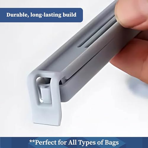 Image of Homestrap Sealing Clip Set of 36 | Plastic Food Snack Bag Sealer Clips | Keeps Food Fresh | Reusable Pouch Clips for Snacks, Plastic Bags, Bread | 2 Size (18 Small, 18 Large) | Pouch Clips Sealer