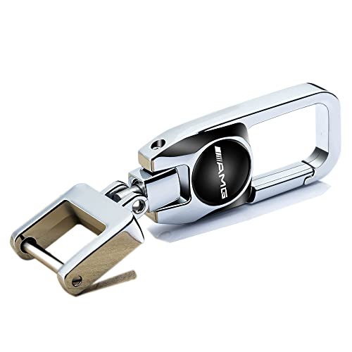 Bimadiyijia Car Keychain For Mercedes Benz Amg,Car Keychains Suitable For Mercedes Benz Amg Key Chain For Man And Woman Keyring Car Accessories-Silvery #TOP9