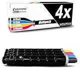 Contenu de la livraison : 4 toners (1 x rouge/magenta avec environ 19 000 pages, 1 x bleu/cyan avec environ 19 000 pages, 1 x jaune/jaune avec environ 19 000 pages, 1 x noir/noir avec environ 23 000 pages), données de portée à 5 % de couverture