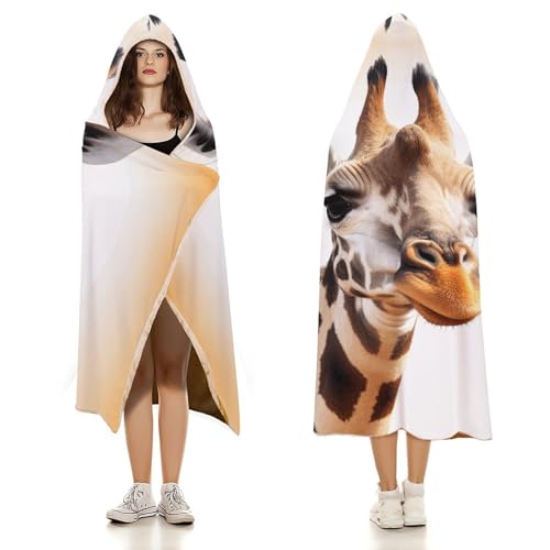Couverture à capuche girafe mignonne, l'idée cadeau parfaite pour le canapé - 4