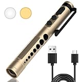 [Verbesserte wiederaufladbare Diagnostikleuchte] -Die RISEMART Diagnostikleuchte ist mit einem USB-Ladekabel und einer Batterieanzeige ausgestattet und ermöglicht bequemes Aufladen über Computer, Adapter oder Powerbank. Bis zu 10 Stunden Nutzung bei voller Ladung. Hohe Farbwiedergabe (85 %) mit einstellbarer Helligkeit und zwei Farbtemperaturen. Kompakt und tragbar für schnellen Zugriff überall.