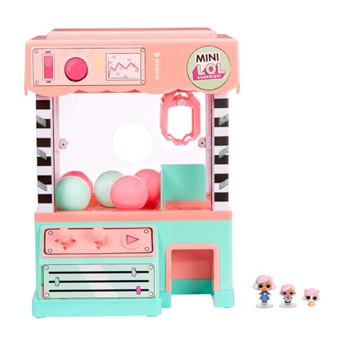 L.O.L. Surprise! LOL Surprise Minis Máquina de Gancho con 5 sorpresas - Incluye una Mini OMG Uptown Girl, un Mini Prim y una Mini Mascota Yuppy Puppy, con Luces y Sonidos interactivos - Edad: 4+ años