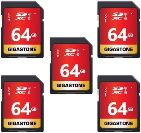 Camera Sd Card 5-Yrs Free Data Recovery] Gigastone 512GB Micro SD
