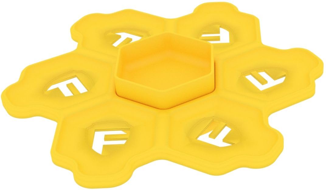 Feldherr SHELL rotating shelf with 6 token trays and an extra token holder - organisation and easy access for board game accessories