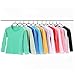 Toddler Kids Cotton Long Sleeve Shirts Basic Crewneck Tops Tees Blouse Teens Casual Fashion (Sky Blue, 5-6 Years)