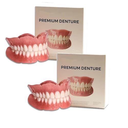 Tuvilo Zahnprothesen, Tuvilo Premium Zahnprothesen, Ober- und Unterkieferprothesen, weiches und sicheres, formbares Prothesen-Set, Silikon-Unterfütterungsset für Männer und Frauen (2set) Tuvilo Zahnprothesen, Tuvilo Premium Zahnprothesen, Ober- und Unterkieferprothesen, weiches und sicheres, formbares Prothesen-Set, Silikon-Unterfütterungsset für Männer und Frauen (2set)