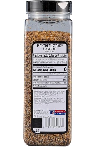 McCormick Grill Mates, Montreal Steak Seasoning, 29 oz (Pack of 2) with By The Cup Swivel Spoons