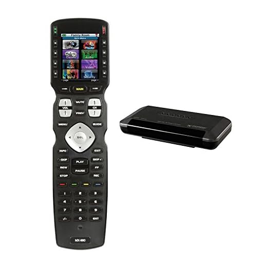 Universal Remote Color LCD MX-990 IR/RF Hard Button Remote Control with with MRF-350 RF to IR Base Station