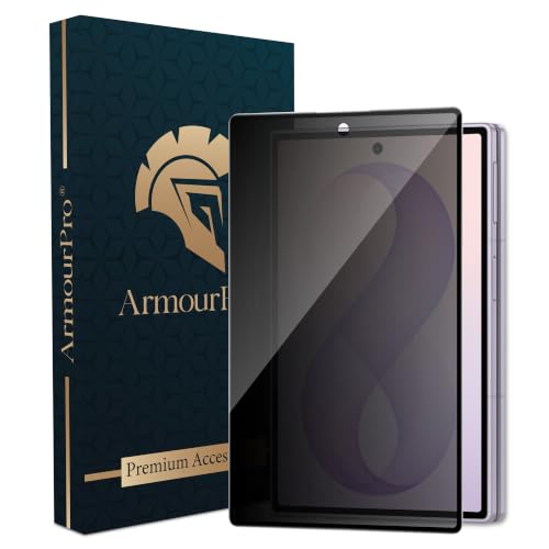 Image of ArmourPro Privacy Tempered Glass for Samsung Galaxy Z Fold 8 - Anti-Spy Anti Peeping Screen Protector, 9H Hardness, Edge-to-Edge Coverage, Thin, Bubble-Free Installation Kit | Black