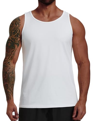 Wayleb Muskelshirt Herren, Fitness Tanktop für Kraftsport & Running, Atmungsaktives Funktionsshirt Ärmellos, Sportbekleidung Casual