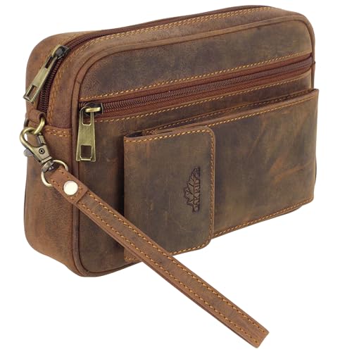 Sac de voyage pour homme en cuir marron bagage cabine élégant