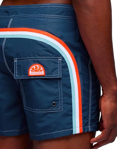 Mens Fixed Waist Boardshort, Swim Trunks 14" Length 3" Inseam3