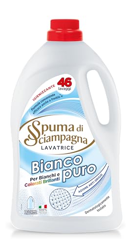 Spuma Di Sciampagna Detersivo Lavatrice Liquido Bianco Puro 46 Lavaggi - 2070 Ml