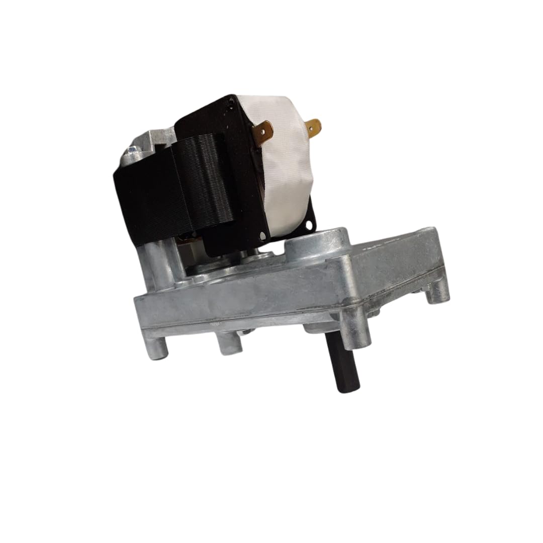 Motoriduttore velocità: 2rpm, diametro albero: 9.5mm, per stufe e caminetti a pellet