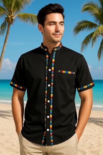 Men's Short Sleeve Mexican Guayabera Shirts Made in Mexico, Multiple Colors2