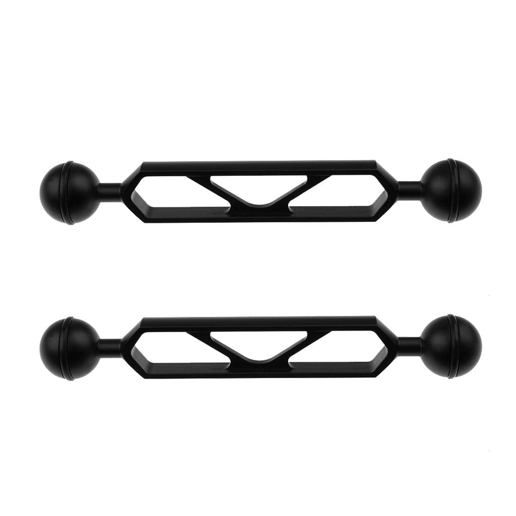 CALANDIS™ 2 Pieces 15.2cm/6" Long Ultra-Light Durable Aluminum Alloy Dual Joint Ball Extend Arm for Diving Underwater Photography Lighting System-image-24