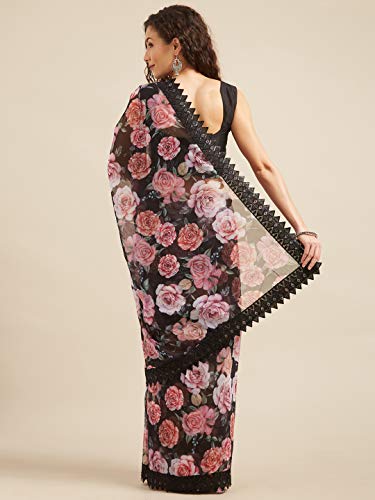 Image of Womanista Women's Jacquard Polyester Saree