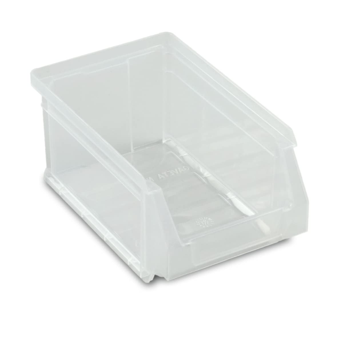 Tayg Confezione da 24 cassetti in plastica impilabili n. 51 - Organizzatore per viti, cassetti, scatola di immagazzinaggio, secchi di plastica rettangolari, 17 x 10 x 8 cm, trasparente