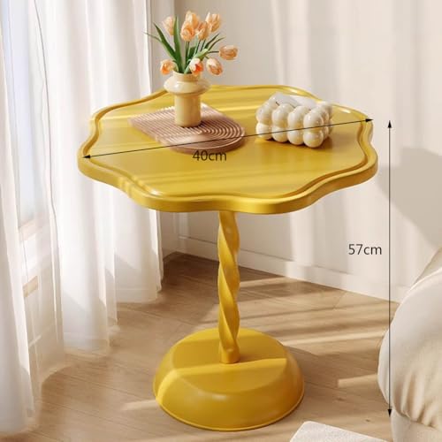 Table d'appoint ronde moderne Slish grise pour salon et chambre - 3