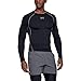 Under Armour Men's Ua Heatgear Long Sleeve Functional Shirt Breathable Long Sleeve Shirt for Men, Black, XL UK