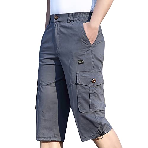 Pantalon tactique homme cargo slim fit en coton stretch
