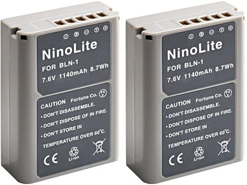 NinoLite BLN-1 �݊� �o�b�e���[ 2�Z�b�g �I�����p�X PEN E-P5 OM-D E-M1 E-M5 / MARK II �Ή� bln1x2_t.k.gai