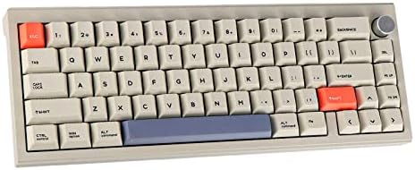 CIDOO V65 V2 Wireless Hot Swap Mechanical Keyboard, 65% Gasket Mount Gaming Keyboard,with Aluminum CNC Case VIA Programmable South-Facing RGB Volume Knob for Win/Mac/Linux(Grey)