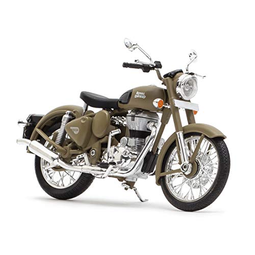 Image of Royal Enfield Plastic Mini 3D Scale Model /Miniature (Desert Storm), Brown
