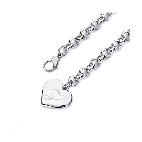 Initial-Charm-Bracelets-Stainless-Steel-Heart-26-Letters-Alphabet-Bracelet-for-Women-Valentines-Day-Gifts SANNYRA Charm Z Bracelet Gifts | Heart Initial Charms Bracelets for Women Trendy | 26 Letters Stainless Steel Bracelet Gifts Ideas for Teen Girls