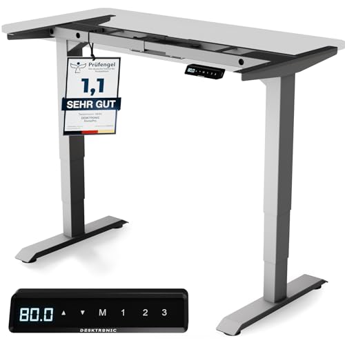 Desktronic Höhenverstellbarer Schreibtisch Gestell - Schreibtisch Höhenverstellbar Elektrisch mit Flüsterleisem Dual-Motor & Touchscreen - Hohe Tragfähigkeit - Stehtisch Desktronic Höhenverstellbarer Schreibtisch Gestell - Schreibtisch Höhenverstellbar Elektrisch mit Flüsterleisem Dual-Motor & Touchscreen - Hohe Tragfähigkeit - Stehtisch