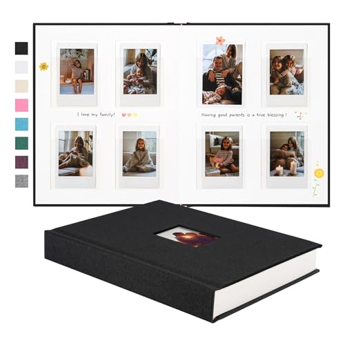 Instax Mini Photo Album with Writing Space (Black)