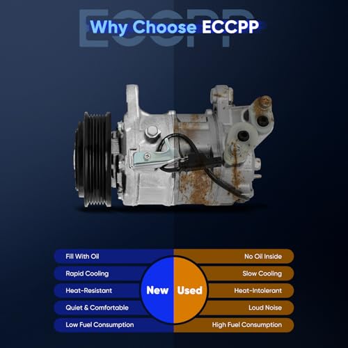 Image of ECCPP A /C Compressor with Clutch Fit for Mini Cooper 1.5L 2.0L 2017-2019 | Fit for BMW 340i 440i 3.0L 2016-2020 Fast Cooling AC Compressor