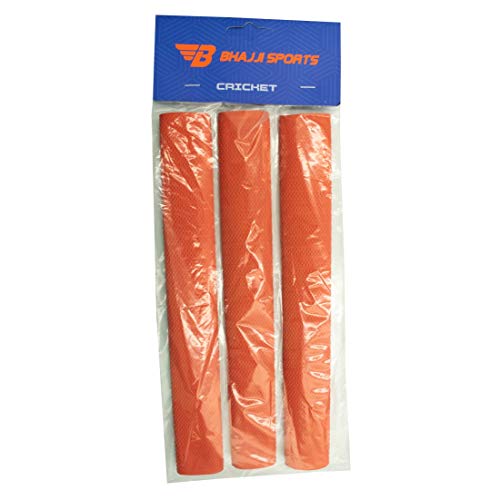 Image of KASHMIRI WILLOW CRICKET BAT ELITE SIZE-6 , BHAJJI BAT GRIP PYRAMID SET OF 3 AND BAT CARE KIT INCLUDING FIBRE TAPE ALONG WITH TOE GUARD